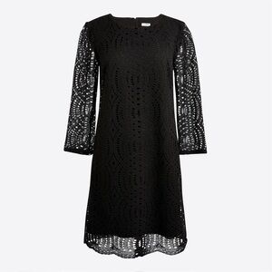 🖤 J.Crew Black Lace Overlay Dress | Size 14 | NWT | Fall 2018